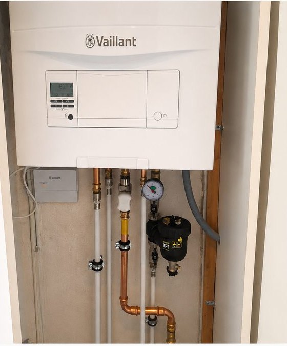 Après — Remplacement et mise en service d’une chaudière Vaillant à Bruxelles